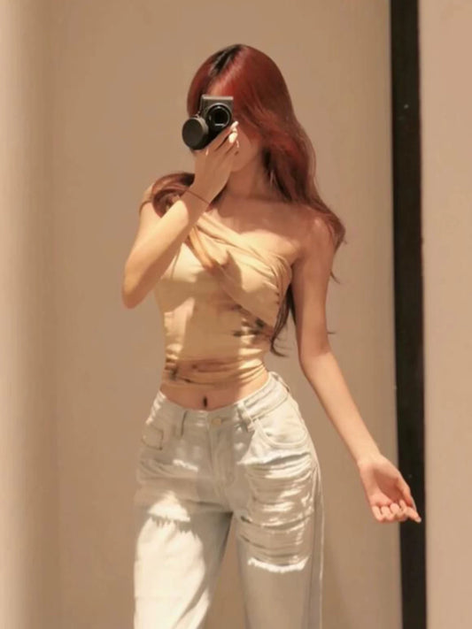 Summer One Shoulder Top